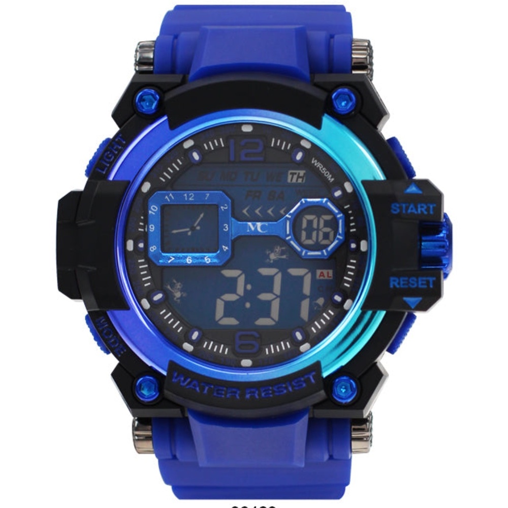 Men's Multi Functional Digital Display Montres Carlo Wrist Watch